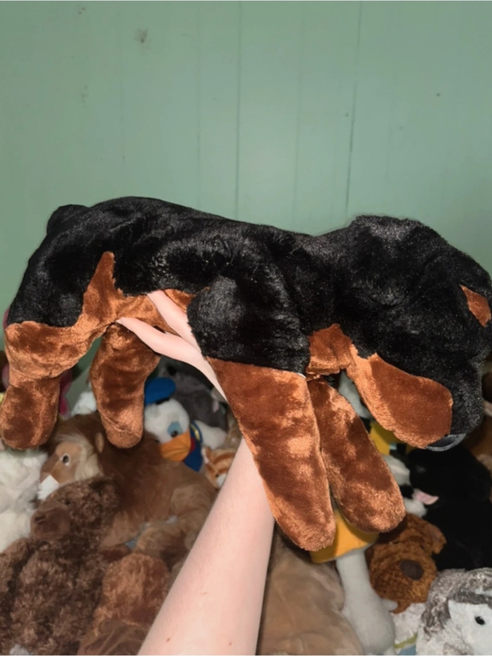 20” vintage kids preffered Rottweiler plush dog stuffed animal toys r us